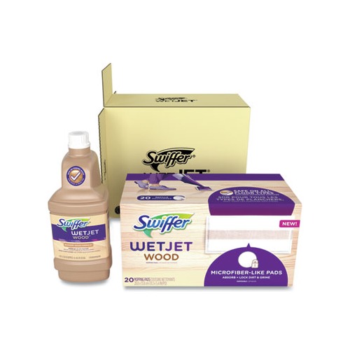 Swiffer WetJet System Wood Cleaning-Solution Refill with Mopping