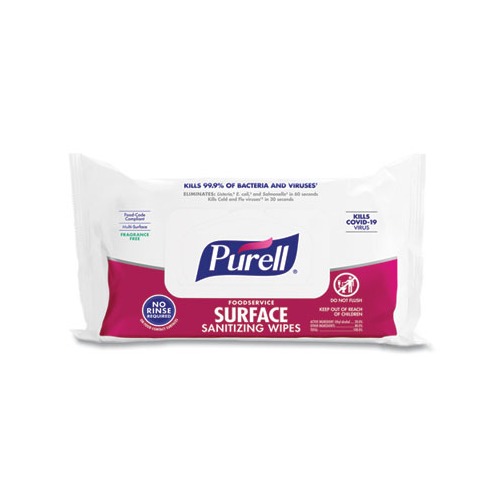 Purell Foodservice Surface Sanitizing Wipes Goj937112ct 2462