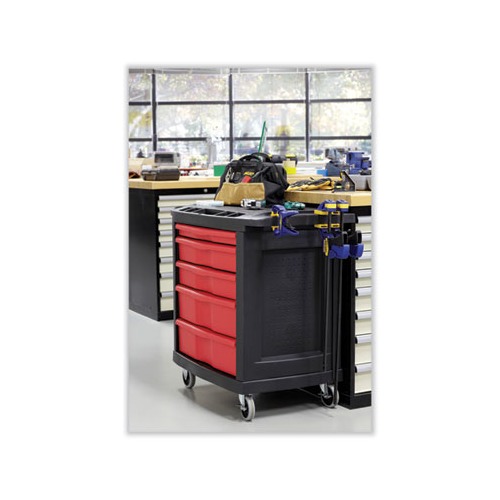 Rubbermaid Five-Drawer Mobile Workcenter - RCP773488 - Shoplet.com