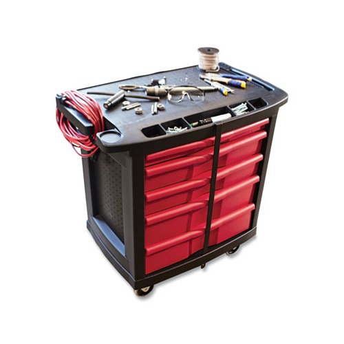 Rubbermaid Five-Drawer Mobile Workcenter - RCP773488 - Shoplet.com