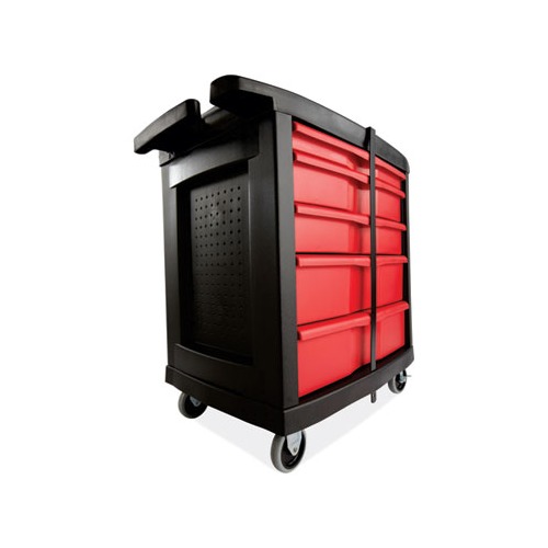 Rubbermaid Five-Drawer Mobile Workcenter - RCP773488 - Shoplet.com