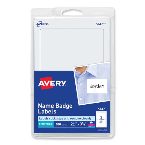 Avery Printable Adhesive Name Badges - AVE5147 - Shoplet.com