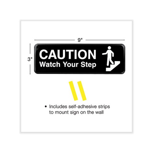 Caution Watch Your Step Indoor/Outdoor Wall Sign, 9 Caution Watch Your Step Indoor/Outdoor Wall Sign, 9