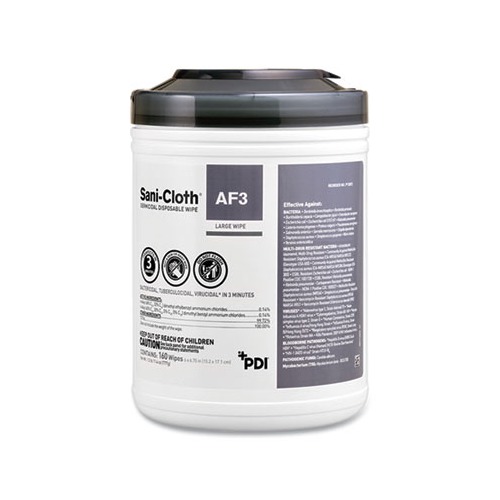 Sani-Cloth AF3 Germicidal Disposable Wipes, Extra-Large, 1-Ply, 7.5