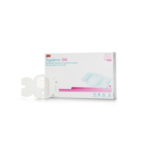 3m Tegaderm CHG I.V. Securement Dressing, 2-3/4" x 3-3/8" - 881660 -  Shoplet.com
