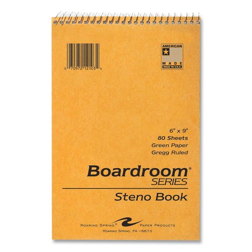 Roaring Spring Boardroom Series Steno Pad - ROA12103CS - Shoplet.com