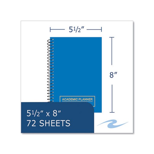 Wirebound Academic Weekly Planner, Asst Cover Color, 8 x 5.5, 14-Month (July - August) 2023-2024, 28/CT,Ships in 4-6 Bus Days