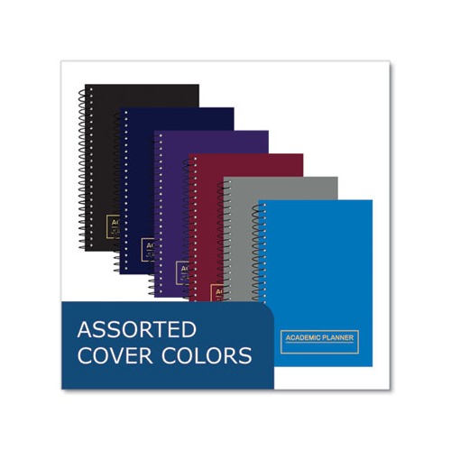 Wirebound Academic Weekly Planner, Asst Cover Color, 8 x 5.5, 14-Month (July - August) 2023-2024, 28/CT,Ships in 4-6 Bus Days