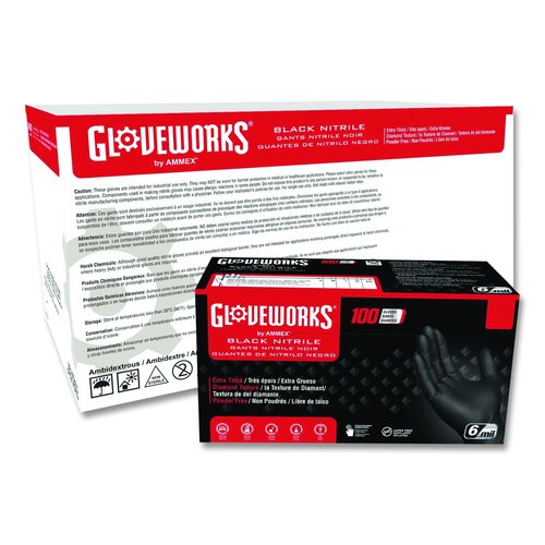 Ammex Corporation Heavy-Duty Industrial Nitrile Gloves
