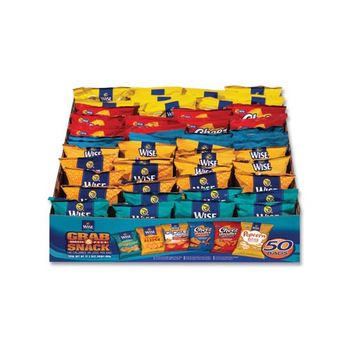 Grab and Snack Variety Pack, Assorted Flavors, 50/Pack, Ships in 1-3 Business Days Grab and Snack Variety Pack, Assorted Flavors, 50/Pack, Ships in 1-3 Business Days