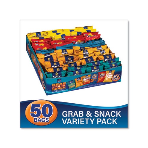 Grab and Snack Variety Pack, Assorted Flavors, 50/Pack, Ships in 1-3 Business Days Grab and Snack Variety Pack, Assorted Flavors, 50/Pack, Ships in 1-3 Business Days