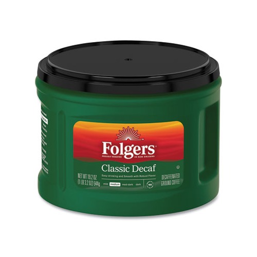 Folgers Coffee Classic Roast Decaffeinated FOL00374EA