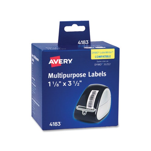 Multipurpose Thermal Labels, 3.5 x 1.3, White, 350/Roll, 2 Rolls/Box