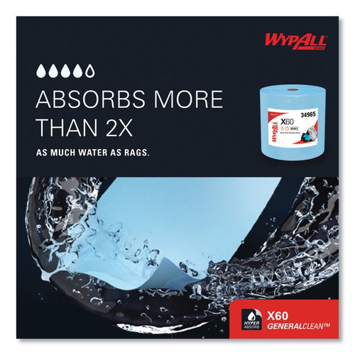 Wypall General Clean X60 Cloths - KCC34965 - Shoplet.com