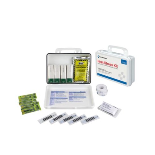 Unitized OSHA Compliant Heat Stress Kit, 26 Pieces, Plastic case