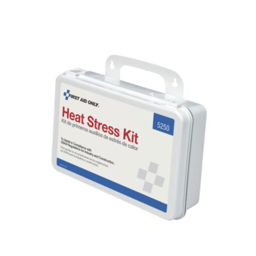 Unitized OSHA Compliant Heat Stress Kit, 26 Pieces, Plastic case