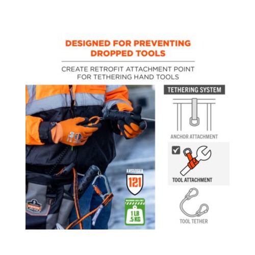 Squids 3745 Tool Grip and Tether Attachment Point, 1 lb Max Working Capacity, 5.5