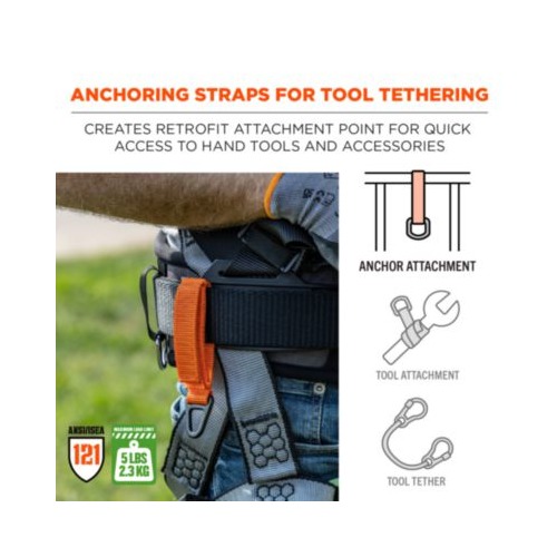 Squids 3172 Anchor Strap Hook/Loop Closure for Tool Tethering, 5 lb Max, 5