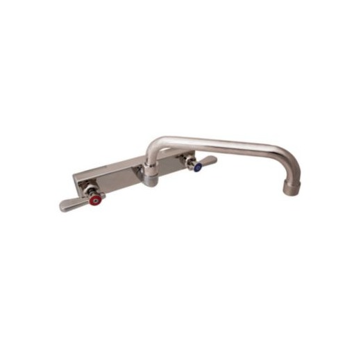 Evolution Splash Mount Stainless Steel Faucet, 4.88