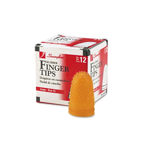 thumbnail image 2 of Swingline Rubber Finger Tips 11 1/2 (Medium) Amber Dozen 54035 2 of 12