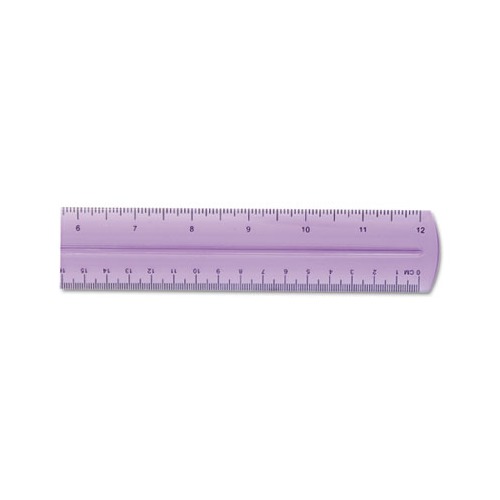 Westcott Transparent Jeweltone 12 Plastic Ruler - 12 Length 1