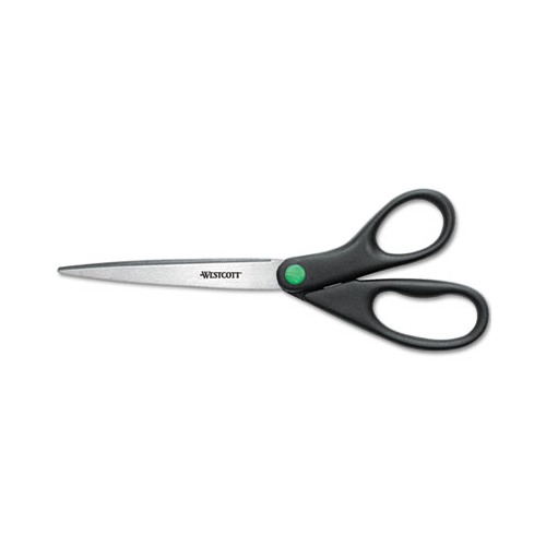 Great Value, Universal® Stainless Steel Office Scissors, 8 Long, 3.75 Cut  Length, Black Straight Handle by UNIVERSAL OFFICE PRODUCTS