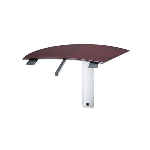 Mayline Napoli Series Right Curved Desk Extension MLNNEXTRMAH