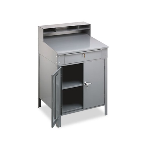 Tennsco Steel Cabinet Shop Desk - TNNSR58MG Easy Ordering - Shoplet.com