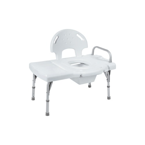 Invacare IClass HeavyDuty Transfer Bench with Rail, Commode Opening