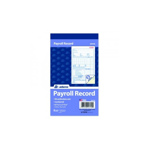 Adams Payroll Record Book ABFD4740