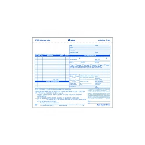 Adams Auto Repair Order Unit Set ABFGT3870