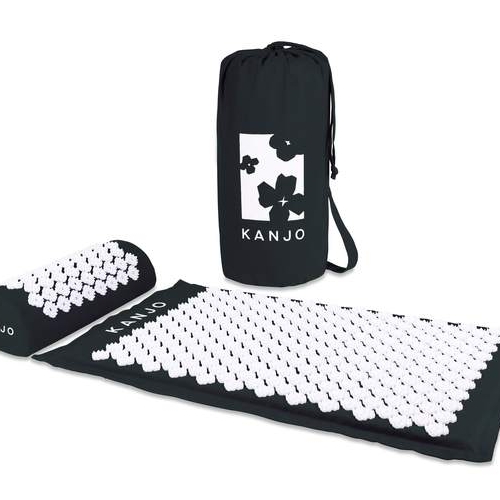 Kanjo Memory Foam Acupressure Mat Set, Onyx