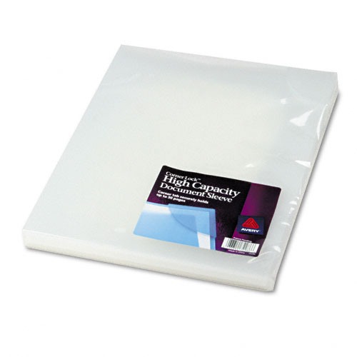 Avery HighCapacity Corner Lock Document Sleeves AVE72286