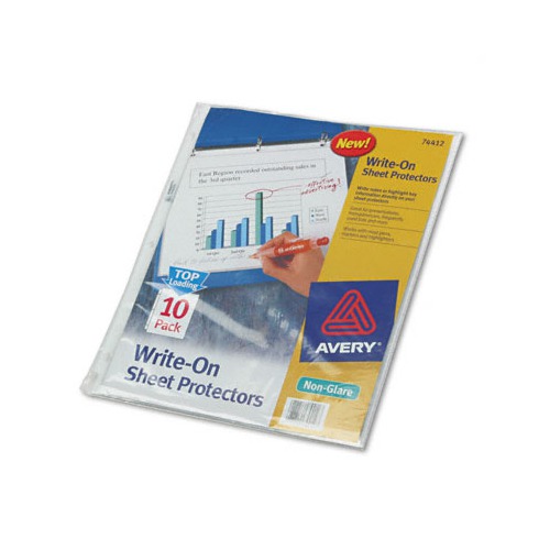 Avery Writeon sheet protectors AVE74412