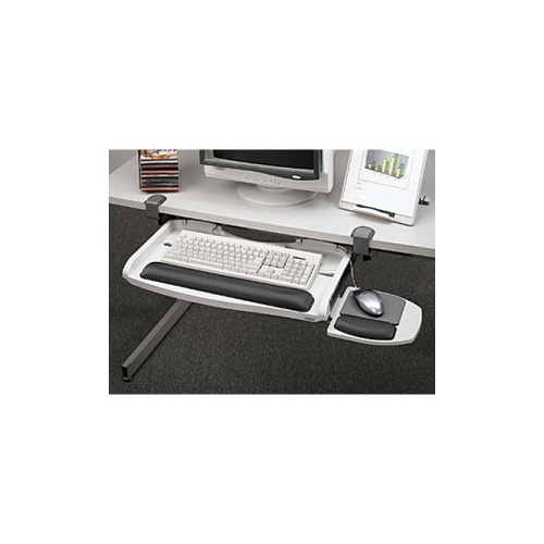 Fellowes Desk Ready Clamp On Keyboard Manager W Gliding Mouse Tray