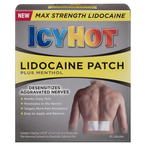 Chattem Inc ICY HOT Patch with Lidocaine, 5 ct. CHA041167172018