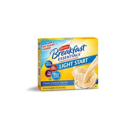 Nestle Carnation Breakfast Essentials Light Start Complete Nutritional Drink Classic French 8994