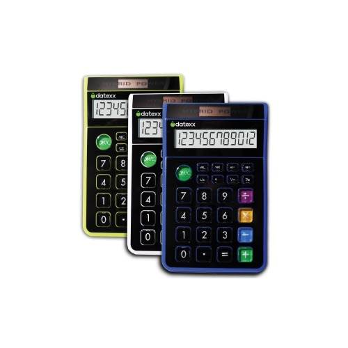 Datexx Hybrid Solar/Battery powered desktop 8 digit Calculator ...