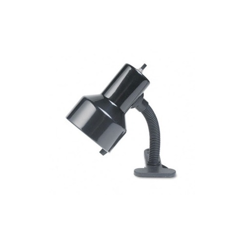 Catalina Gooseneck Incandescent ClampOn Lamp with Metal Shade