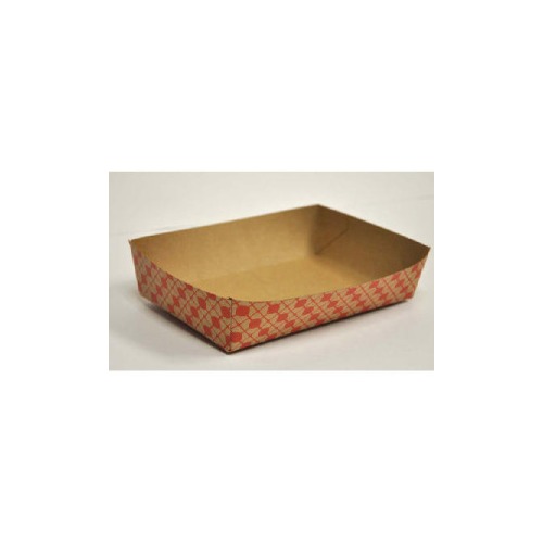 Dopaco Paper Food Baskets, 5lb, Red/white DOP7654