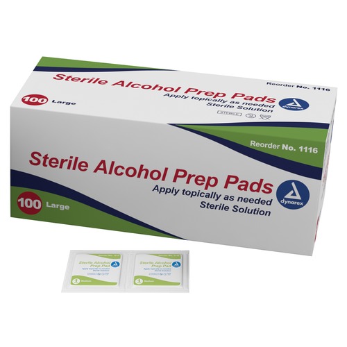 dynarex alcohol prep pads