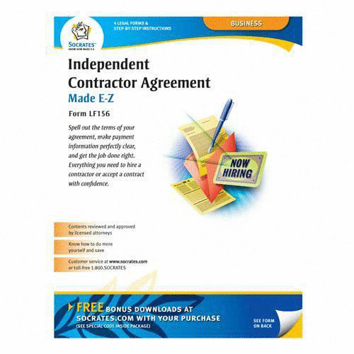 Socrates Independent Contractor Agreement Form - SOMLF156 - Shoplet.com