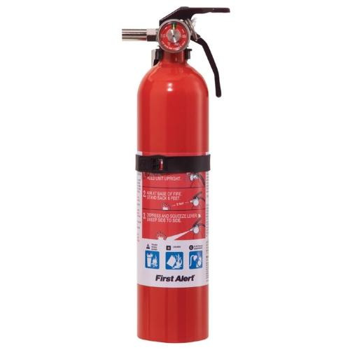 First alert Fire Extinguisher, For Wood/Paper/Trash/Plastic Fires, Red