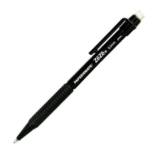 Paper mate ZEZE Mechanical Pencil, Refillable, .7mm, Black Barrel