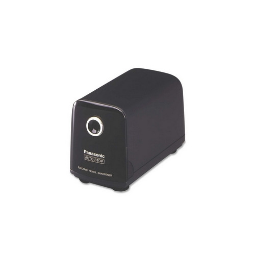 Panasonic Electric Pencil Sharpener, 35/16"x71/16"x43/16", Black