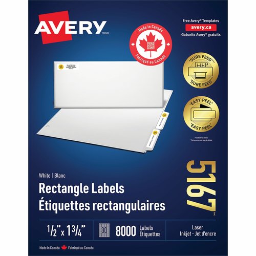 Avery Easy Peel Return Address Labels with Sure Feed Technology ...