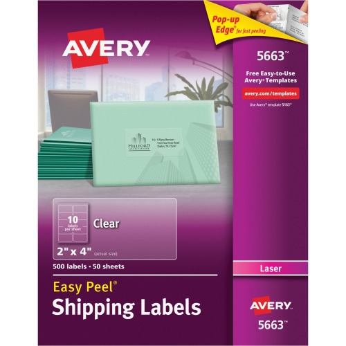 Avery Shipping Labels Sure Feed AVE5663