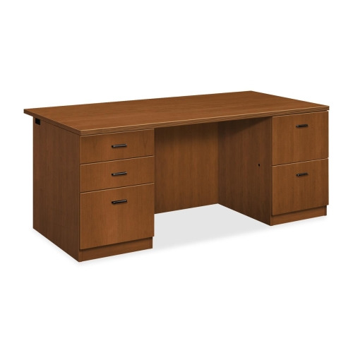 HON Park Avenue Pedestal Desk with Black Bar Handle HONPA076DB1HH