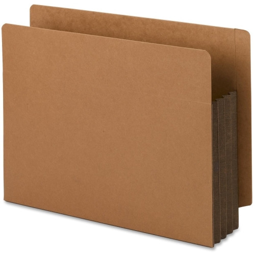 Smead End Tab File Pockets with Reinforced Tab and Colored Gusset