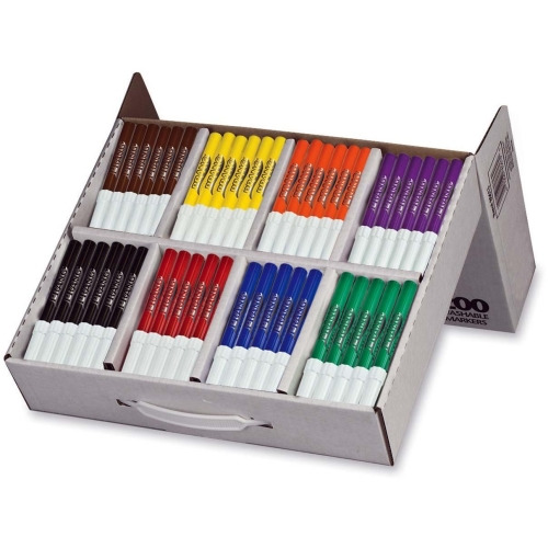 Prang Bullet Tip Washable Master Pack Art Markers - DIX80613